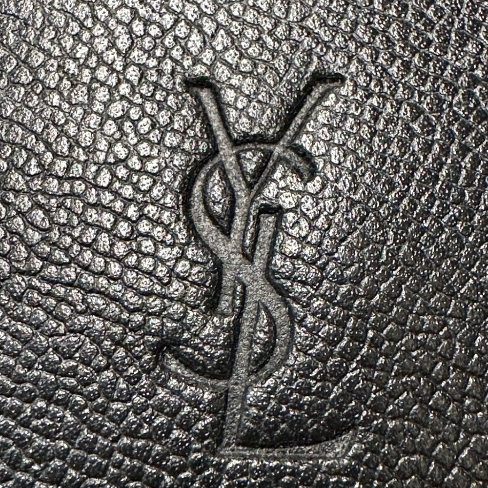 Vintage Yves Saint Laurent YSL Black Leather Cassandra Long Bifold Wallet EUC - Picture 2 of 16